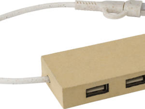 Aluminium and recycled paper USB hub - Image 3