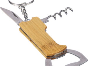 Bamboo bottle opener keyring - Image 4