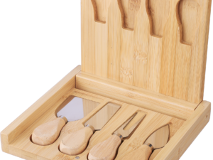 Bamboo cheese board set (5pc) - Image 5