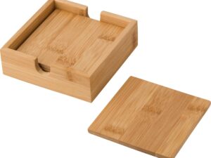 Bamboo coaster set (4pc)