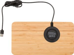 Bamboo desk organiser and charger - Image 4