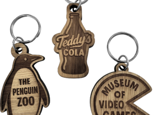 Bamboo keyring (Bespoke shape) - Image 3