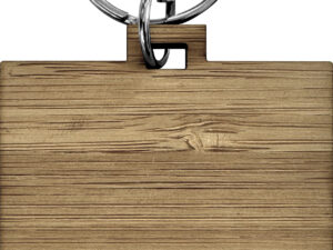 Bamboo keyring (Square) - Image 3