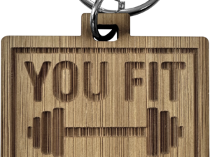 Bamboo keyring (Square) - Image 4