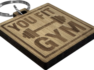 Bamboo keyring (Square) - Image 5
