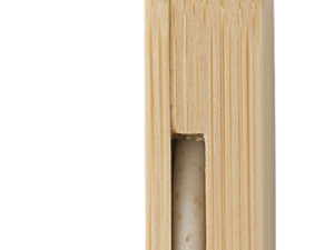 Bamboo keyring with charging cables - Image 3