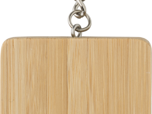 Bamboo keyring with charging cables - Image 5