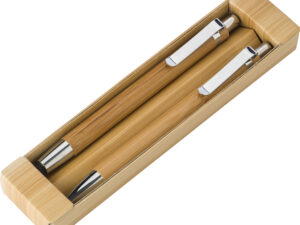 Bamboo pen & pencil set