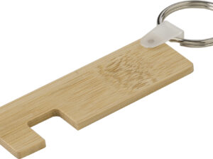 Bamboo phone holder keyring