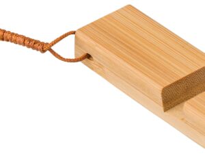 Bamboo phone stand keyring - Image 3
