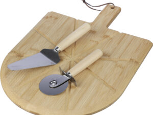 Bamboo pizza board set (3pc)
