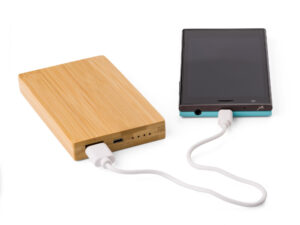 Bamboo power bank. (4000 mAh)