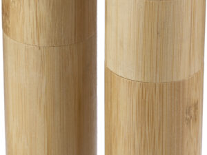 Bamboo spice mill set (2pc)