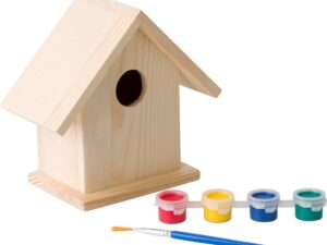 Bird house with painting set
