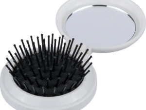 Brush and mirror in a recycled case
