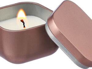 Candle in a tin case