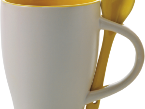 Coffee mug with spoon (300ml) - Image 4