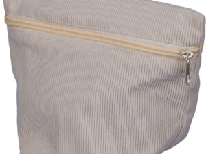 Corduroy cosmetic pouch