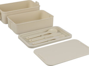 Double layer lunchbox
