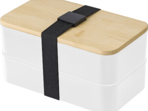 Double lunch box with bamboo lid - Image 4