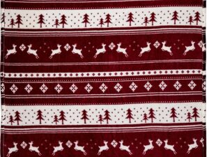 Flannel fleece snowmen blanket - Image 3