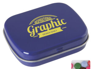Flat hinged tin with choco's - Image 5