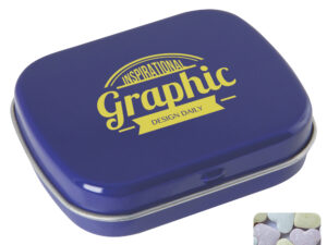 Flat hinged tin with fruit heart sweets - Image 5