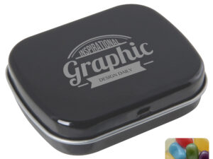 Flat hinged tin with jelly beans - Image 3