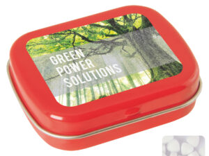 Flat hinged tin with sugar free mints - Image 3