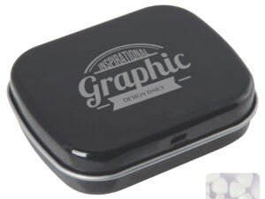 Flat hinged tin with sugar free mints - Image 5