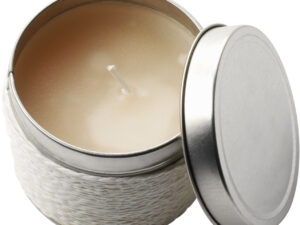 Fragranced candle in a tin