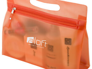 Frosted toiletry bag