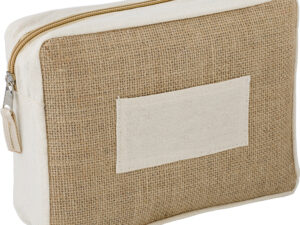 Jute toiletry bag