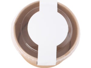 Kraft cardboard tub with fruit heart sweets (90ml) - Image 4