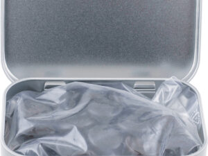 Large flat hinged tin with Haribo liquorice