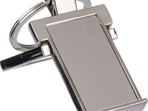 Metal keyring and phone stand