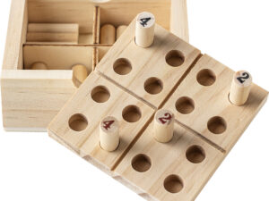 Mini wooden Sudoku set