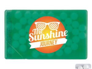 Mint card with sugar free mints