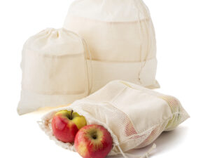 Natural cotton drawstring mesh bags - Image 5