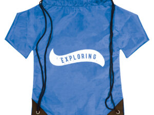 Nylon t-shirt drawstring bag