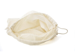 Organic cotton drawstring mesh bag - Image 5