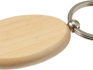 Oval wooden keyring - Image 3