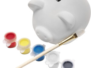 Piggy bank made of plaster
