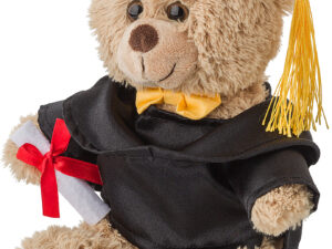 Plush graduation bear