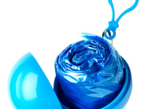 Poncho in a plastic ball