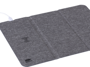 RPET wireless charger mouse mat/phone stand - Image 5