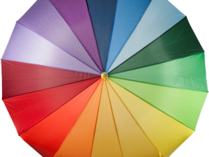 Rainbow polyester umbrella - Image 5