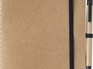 Recycled carton notebook with blank pages (approx A5)