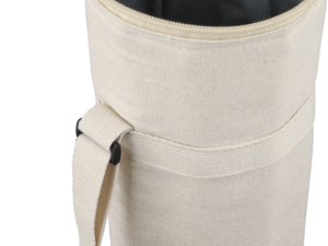 Recycled cotton cooler bag for one bottle. (270gsm/7.96oz) - Image 5