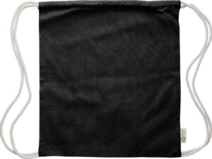 Recycled cotton drawstring bag. (120gsm/3.54oz) - Image 3
